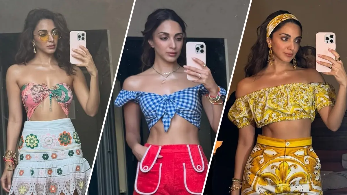 Kiara Advani Goes Mediterranean Chic In War 2 BTS Photos, Flaunts Her Abs | Photos Kiara Advani enters the YRF Spyverse with War 2