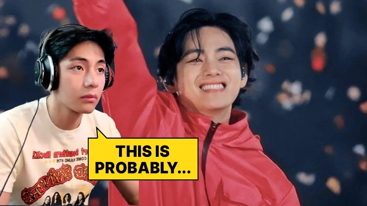 Kim Taehyung dressed up as a Squid Game character during a concert in 2021