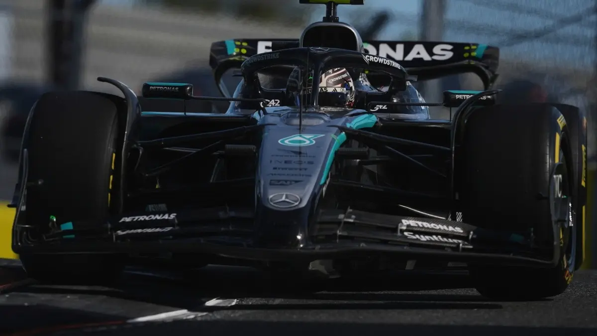 Kimi Antonelli in action for Mercedes