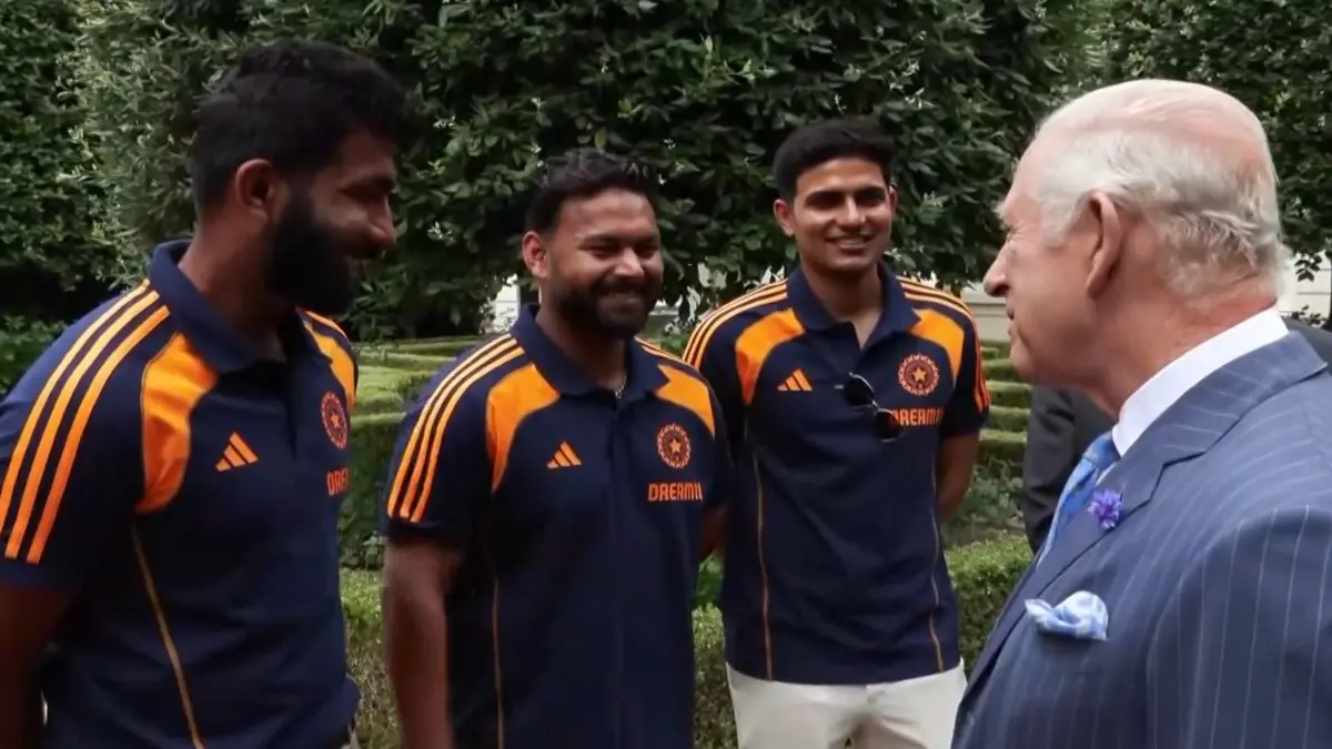 WATCH| Rishabh Pant's Passionate Response To King Charles III's Royal Admiration: 'That's My Job Sir' King Charles III interacts with Team India members