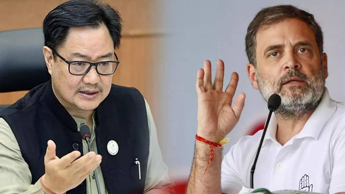 Kiren Rijiju Launches Scathing Attack On Rahul Gandhi, Questions Congress On Epstein Files