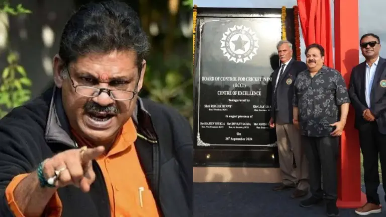 Kirti Azad, Roger Binny and Rajiv Shukla