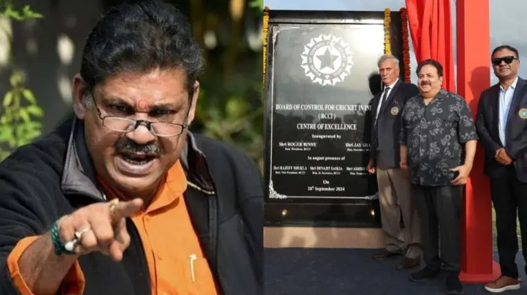 Kirti Azad, Roger Binny and Rajiv Shukla