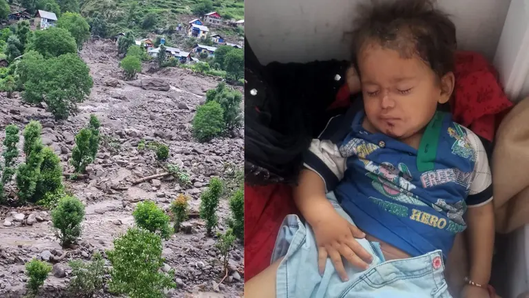 किश्तवाड़, कहर और किस्मत...इस बच्चे की न मां का पता न पिता का, हादसे के बाद रो रहा ये मासूम, क्या पहचानते हैं आप? kishtwar cloud burst mother father missing