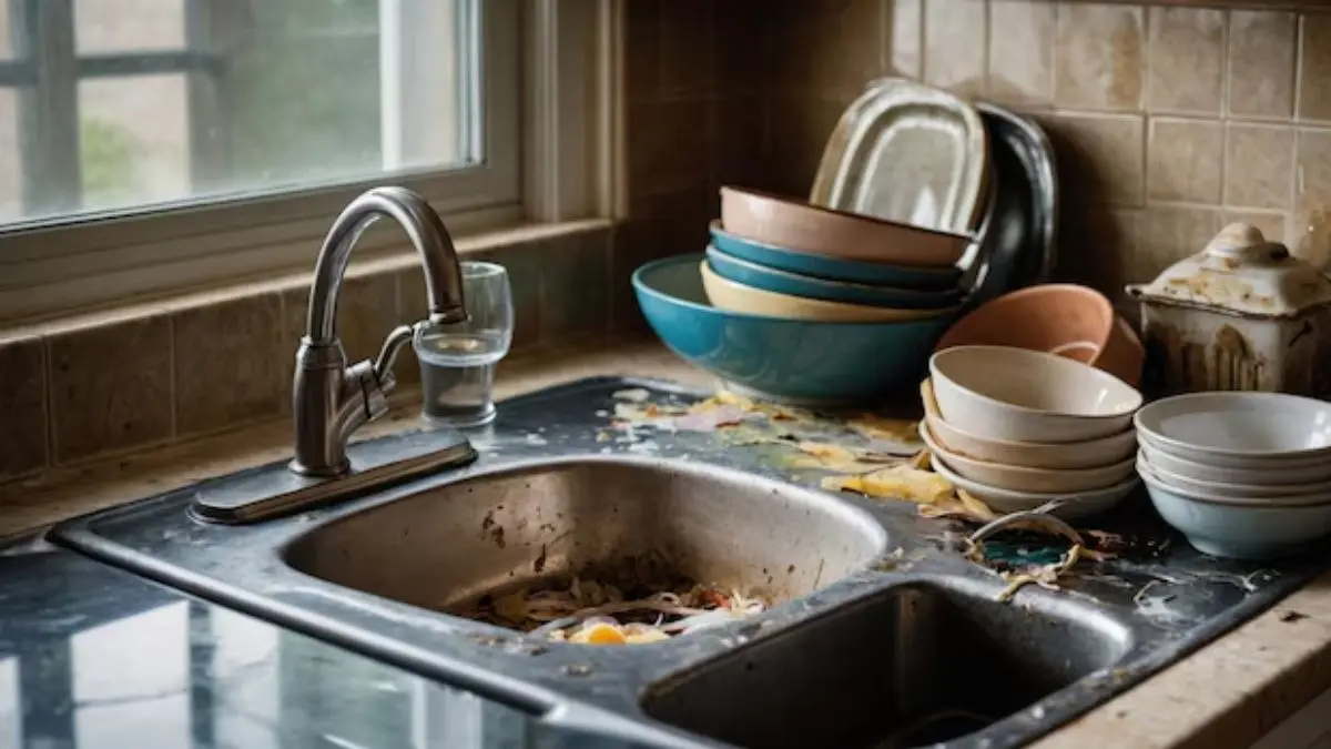 Kitchen Sink Cleaning