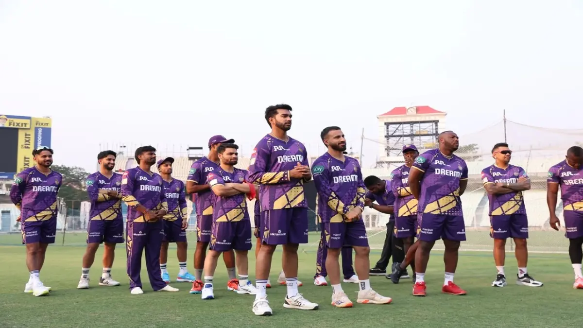 IPL 2025: KKR Trio Brutally Slammed For Poor Display: 'Russell, Rinku and Ramandeep Haven't Played A Single Good Innings' KKR players during a practice session
