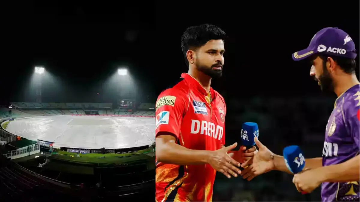 KKR vs PBKS match called off due to rain big loss for punjab kings points table scenario change