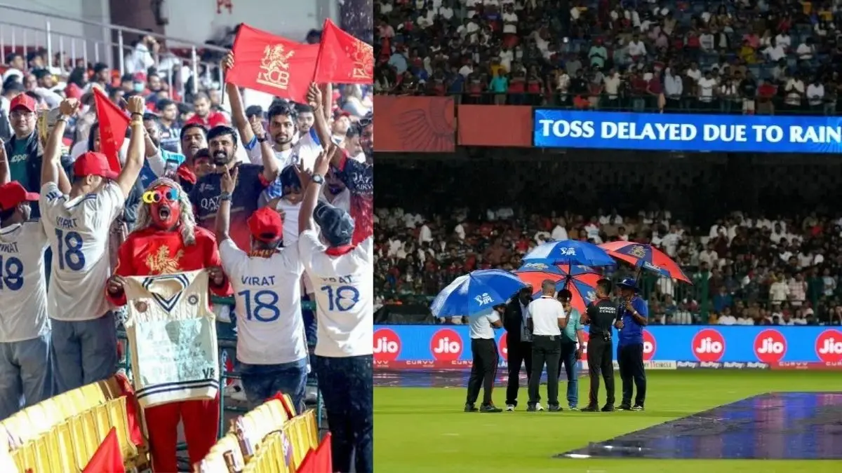 KKR vs RCB Match abandoned due to rain