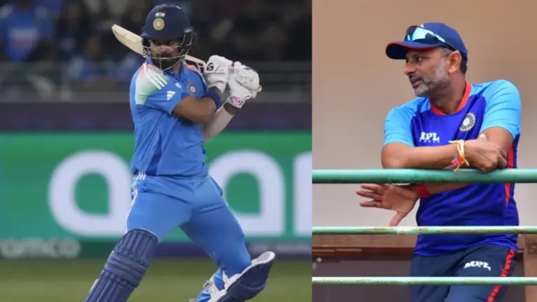 KL Rahul and Sitanshu Kotak