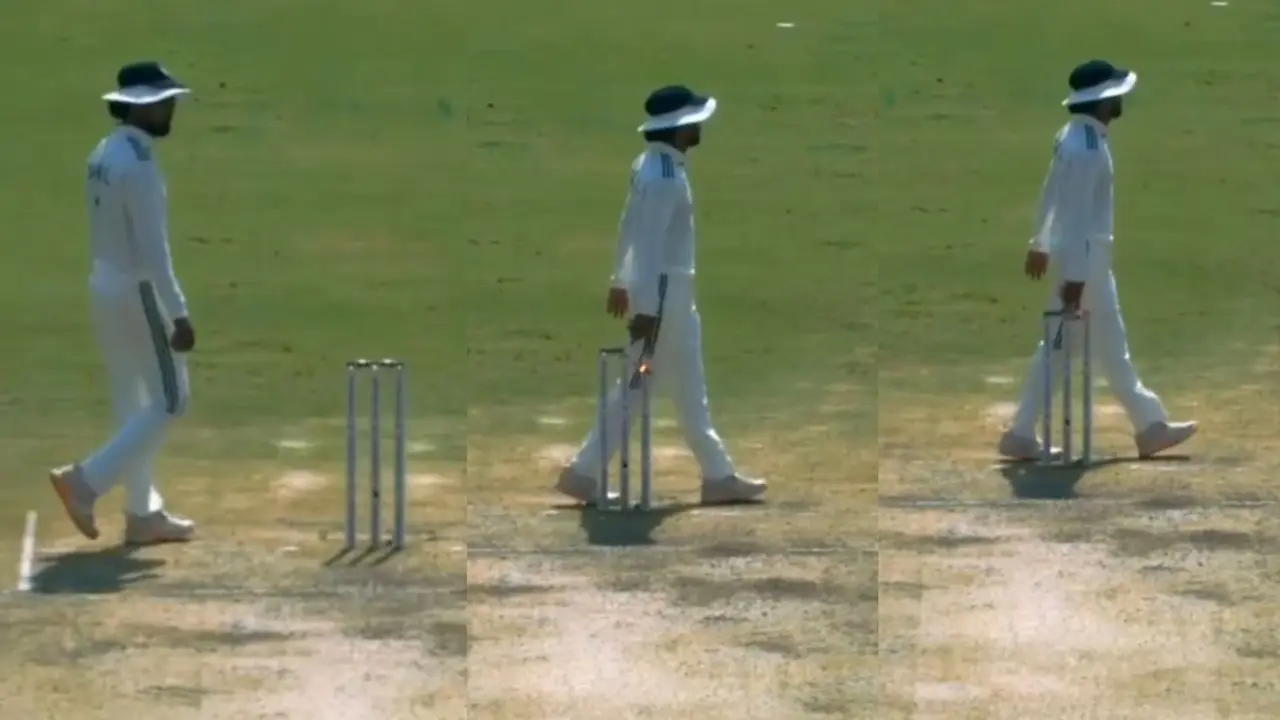 KL Rahul dislodge bails as players gets confused leaves field for lunch break viral video ind vs wi