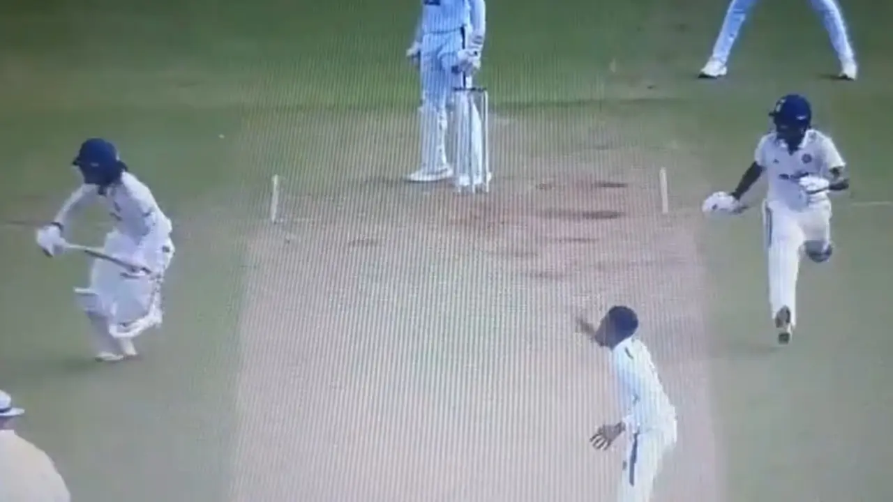 kl Rahul got angry with sai sudharsan mix up during run video india vs west indies test