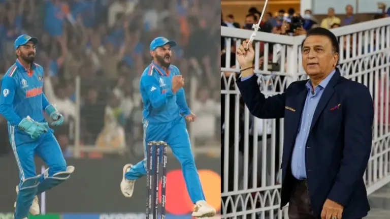 KL Rahul, Virat Kohli and Sunil Gavaskar