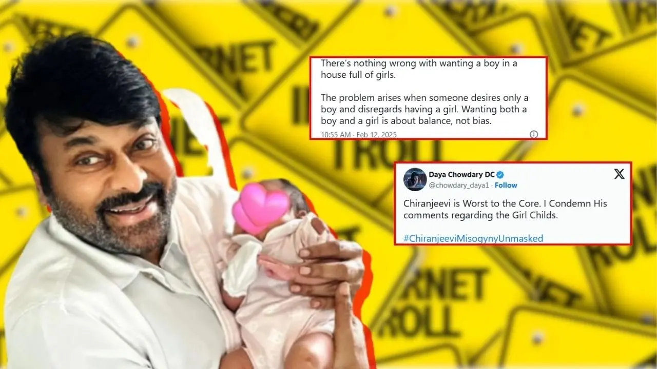Netizens React To Chiranjeevi's 'Unapologetic, Sexist' Comment On Wanting Grandson: Klin Kaara Will Be Ashamed Klin Kaara Will Be Ashamed: Chiranjeevi Trolled Over 'Sexist' Comment