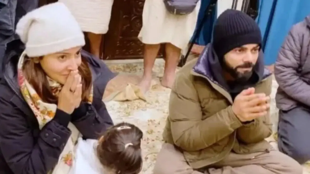 Kohli-Anushka in Vrindavan