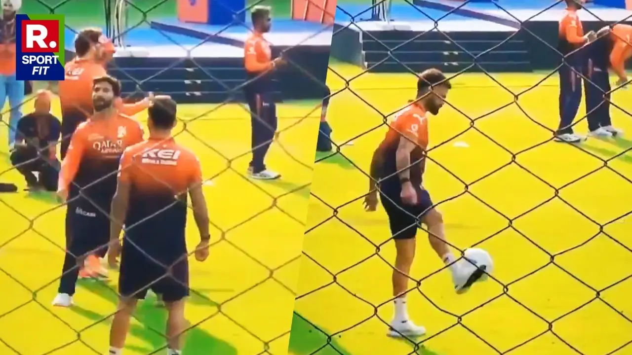 Kohli flaunting his footy skills