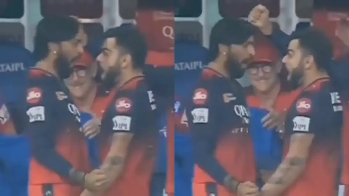 Kohli-Krunal Celebrate Win