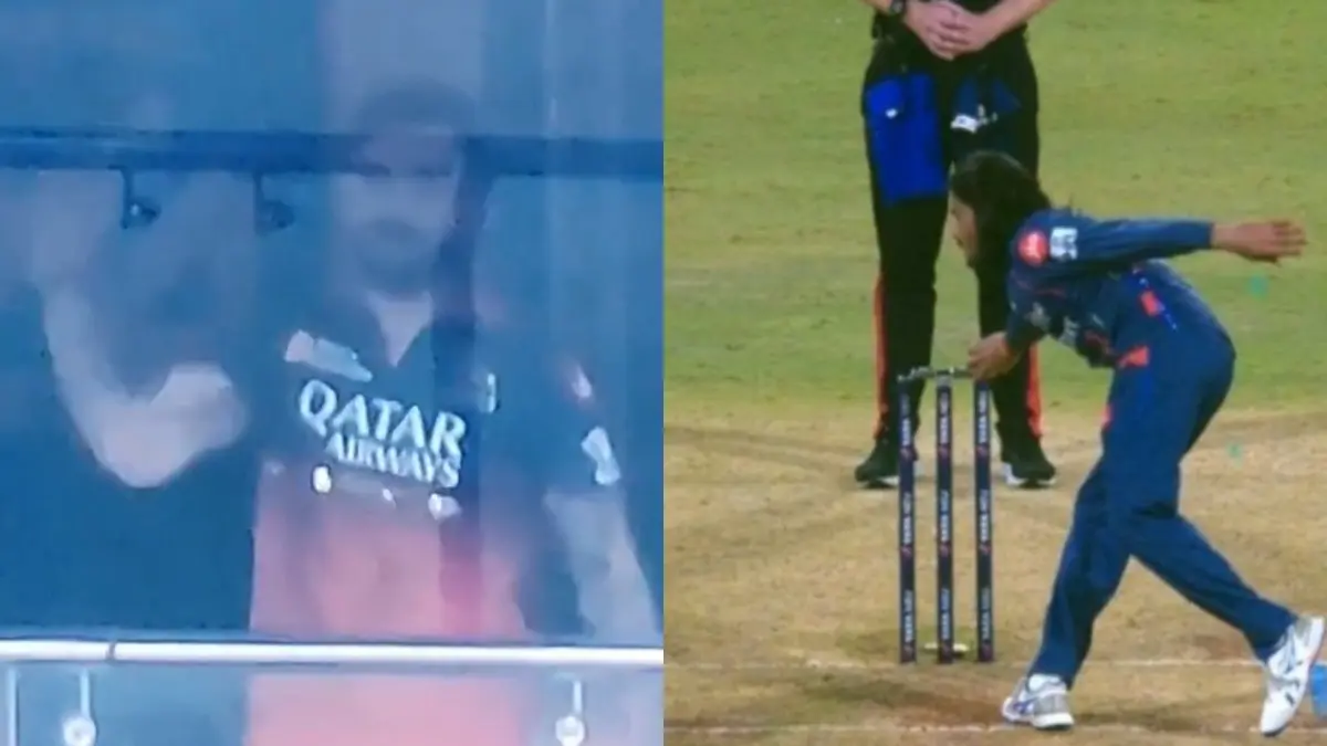 Kohli visibly angry at Digvesh Rathi