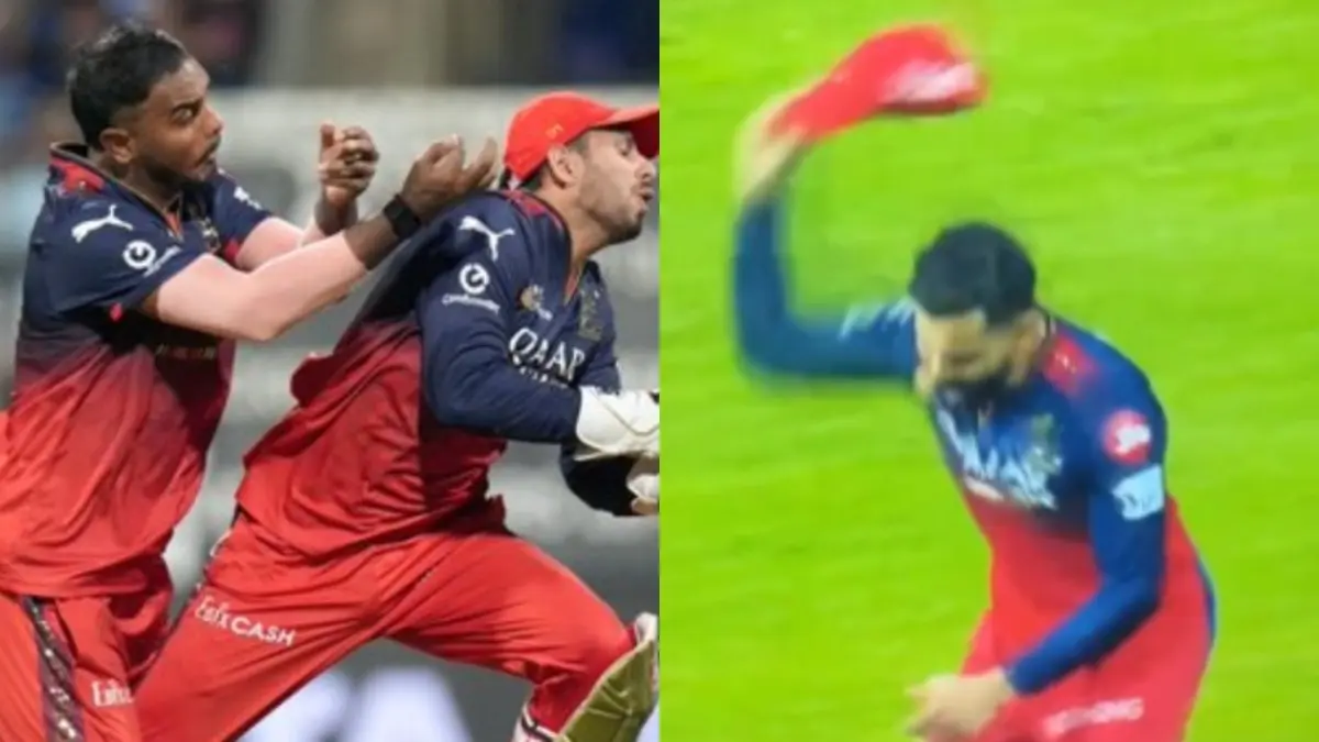Virat Kohli Loses Cool, Throws His Cap in Anger After Yash Dayal, Jitesh Sharma Drop Catch During MI-RCB IPL 2025 | WATCH Kohli was visibly furious