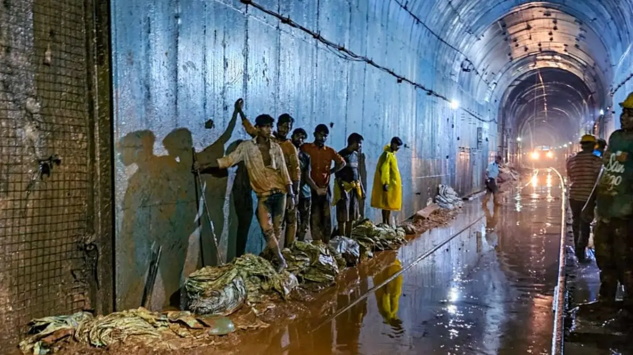Several Trains Cancelled, Many Delayed Due To Waterlogging on Konkan Railway Route Konkan Railway Route Trains Delayed