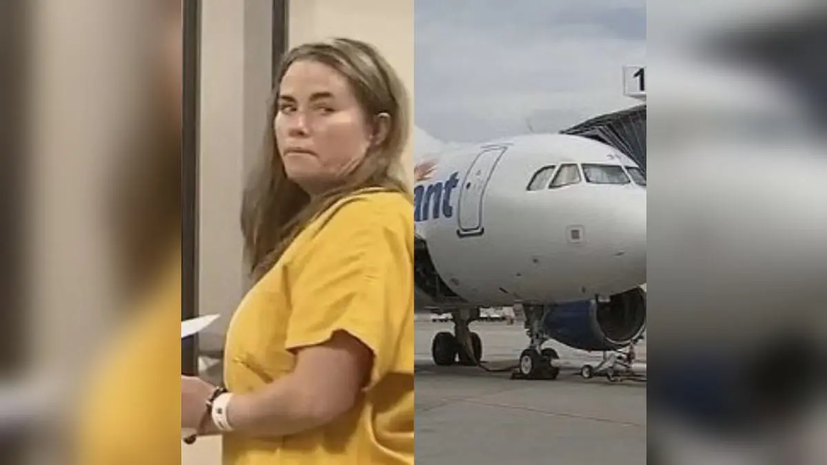 Kristy L. Cramptom bangs child's head into airplane window