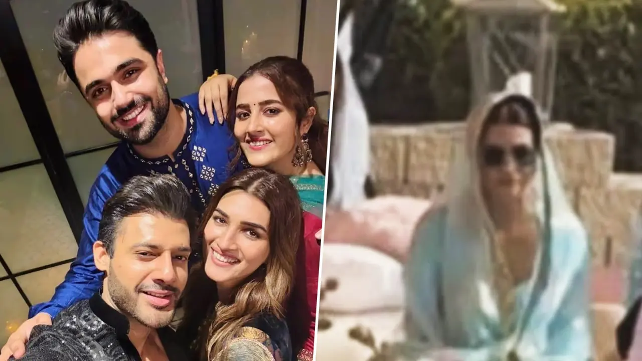 Kriti Sanon-Kabir Get Family's Stamp Of Approval? Actress Attends Rumoured Beau's Relative's Wedding Kriti Sanon at Kabir Bahia's relative's wedding