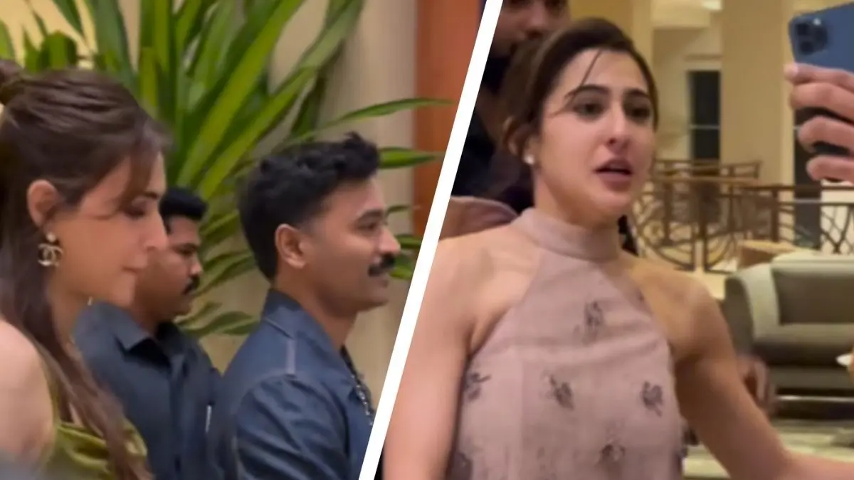 Kriti Sanon, Dhanush, Sara Ali Khan, Mukesh Chhabra Attend Aanand L Rai's Birthday Bash, Inside Video Goes Viral Kriti Sanon, Dhanush, Sara Ali Khan at Aanand L. Rai's birthday