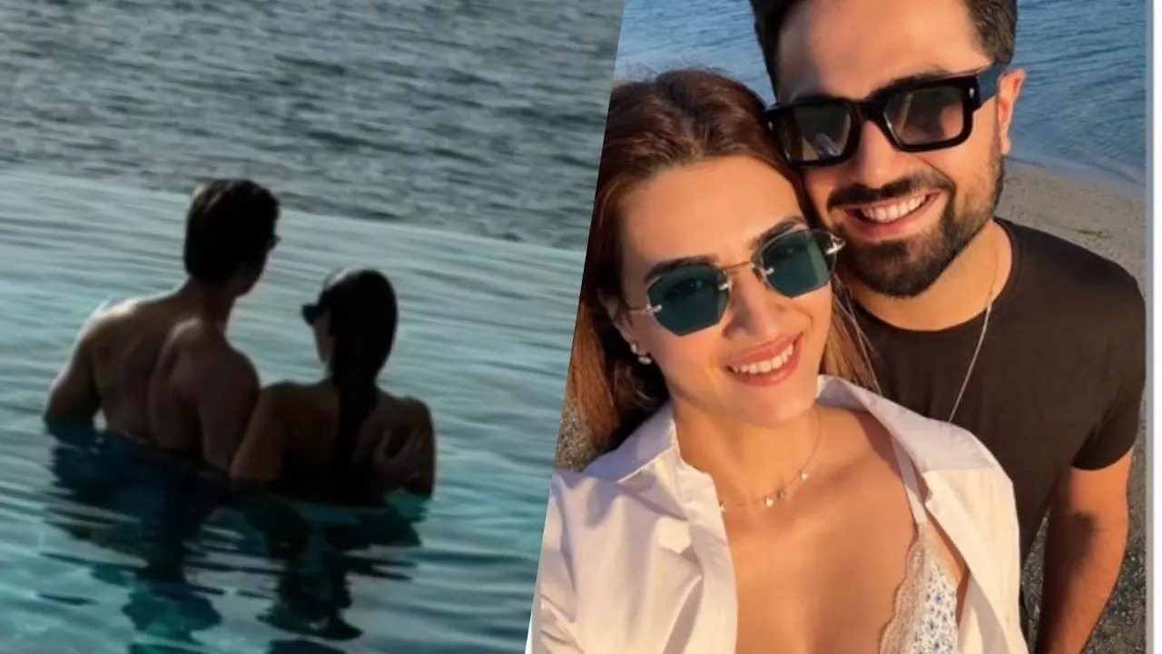 Kriti Sanon-Kabir Bahia's Unseen Photo From New Year Vacation Goes Viral, Rumoured Couple Enjoys Pool Time In Candid Click Kriti Sanon's photos with rumoured boyfriend went viral