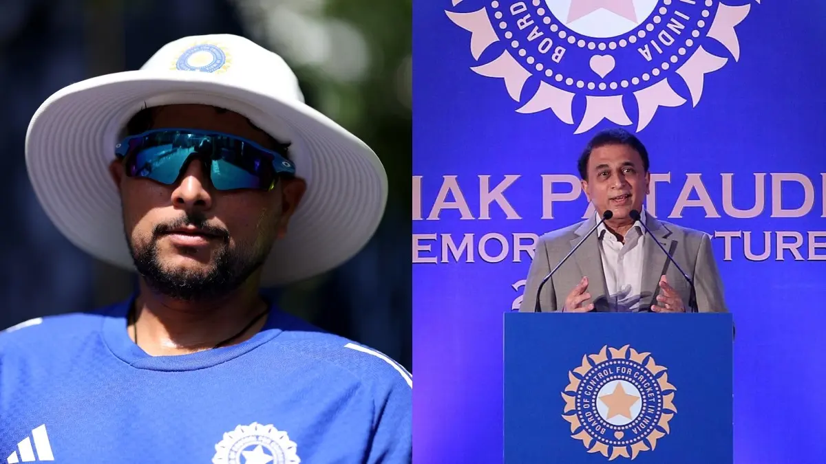 Sunil Gavaskar Blasts Indian Team Management For Snubbing Kuldeep Yadav: 'I'm A little Baffled That He Wasn't Picked' Kuldeep Yadav and Sunil Gavaskar