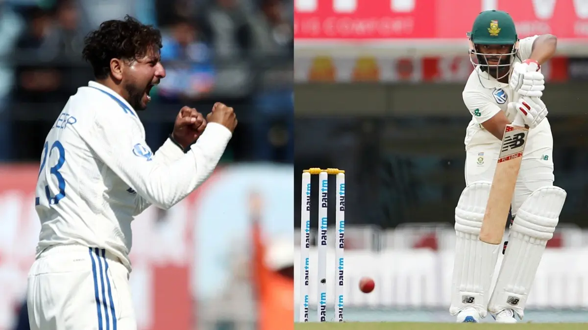 IND vs SA - Temba Bavuma Outlines Kuldeep Yadav's Threat In Kolkata Test: 'Would Rather Face him In A Game Than...' Kuldeep Yadav and Temba Bavuma