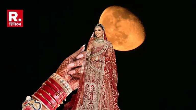 हाथों में मेहंदी, मांग में सिंदूर... कुमार विश्वास की बेटी Agrata Sharmma ने मनाया पहला करवा चौथ Kumar Vishwas daughter Agrata Sharma celebrated her first Karwa Chauth