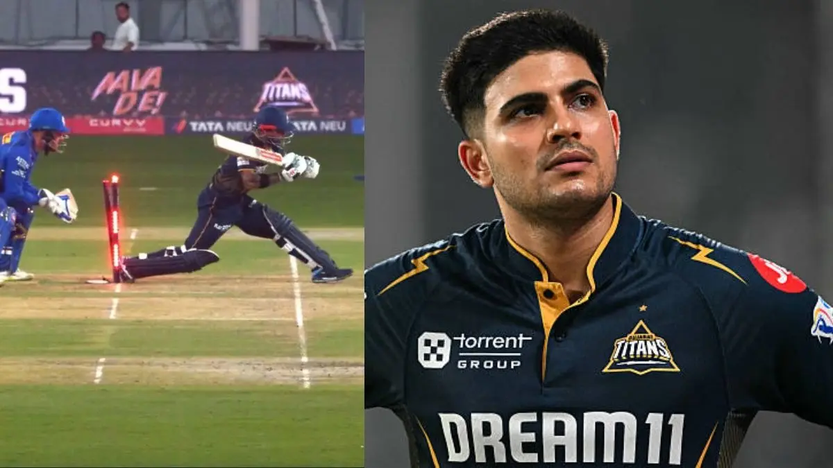 kusal mendis dropped catch of rohit sharma hit wicket out as mumbai indians beat gujarat titans in eliminator