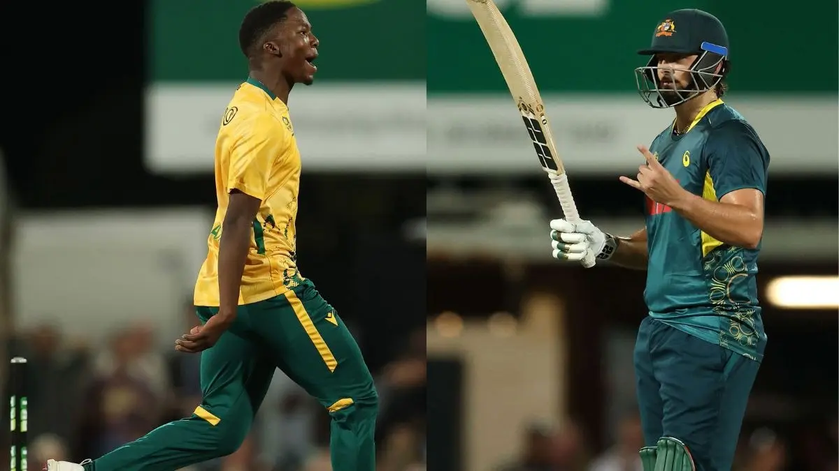Kwena Maphaka Creates history becomes youngest fast bowler to take four wickets in t20i australia vs south africa