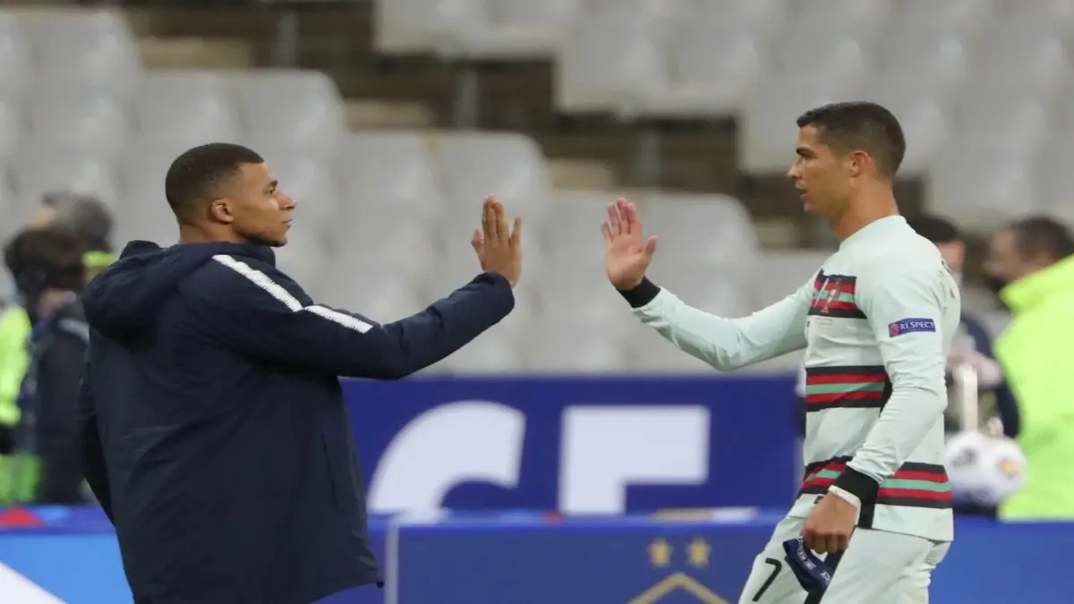 Kylian Mbappe and Cristiano Ronaldo