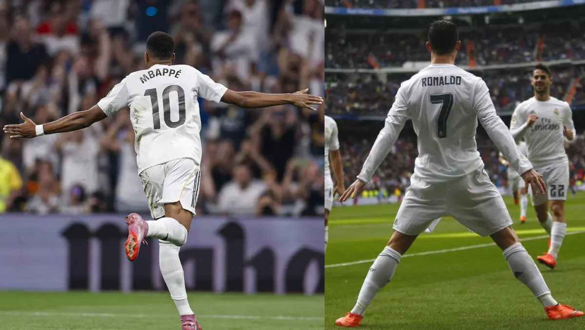 Kylian Mbappe and Cristiano Ronaldo