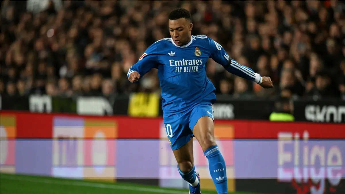 Real Madrid and UEFA Reach Agreement That Formally Ends Divisive Super League Project Kylian Mbappe in action