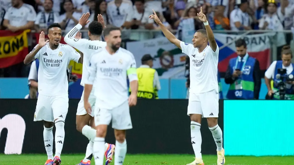 Kylian Mbappe leads Real Madrid to UEFA Super Cup crown