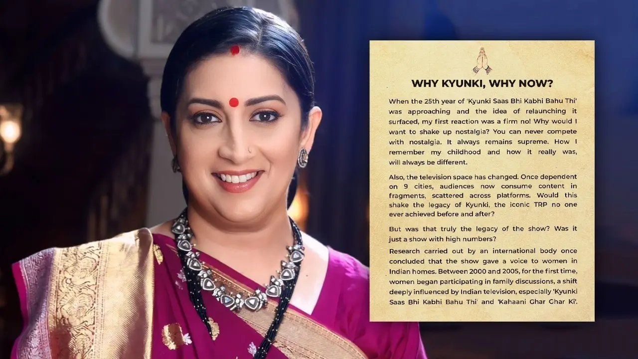 Why Kyunki, Why Now? Kyunki Saas Bhi Kabhi Bahu Thi Producer Ektaa Kapoor Answers The Question On Everyone's Mind, Says 'Not For TRPs' Kyunki Saab Bhi Kabhi Bahu Thi 2