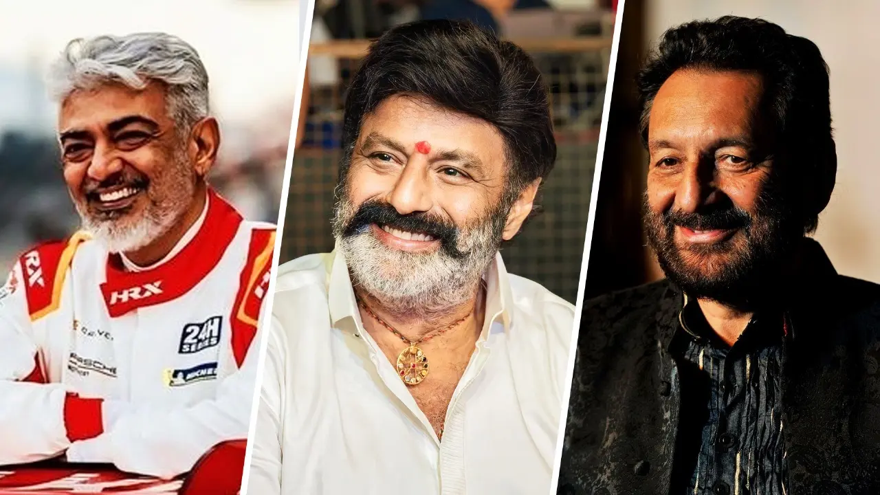 (L to R) Ajith, Nandamuri Balakrishna and Shekhar Kapur have been awarded Padma Bhushan