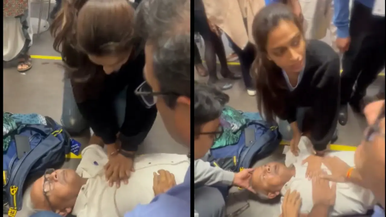 Lady Doctor at Delhi Airport Saves Elderly Man from Heart Attack