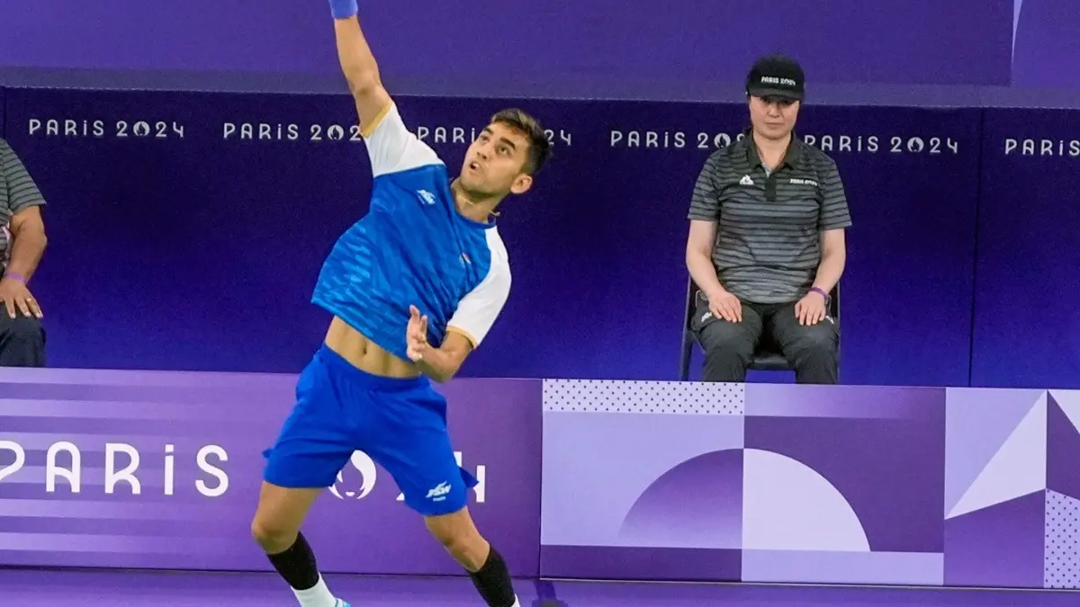 Lakshya Sen in action