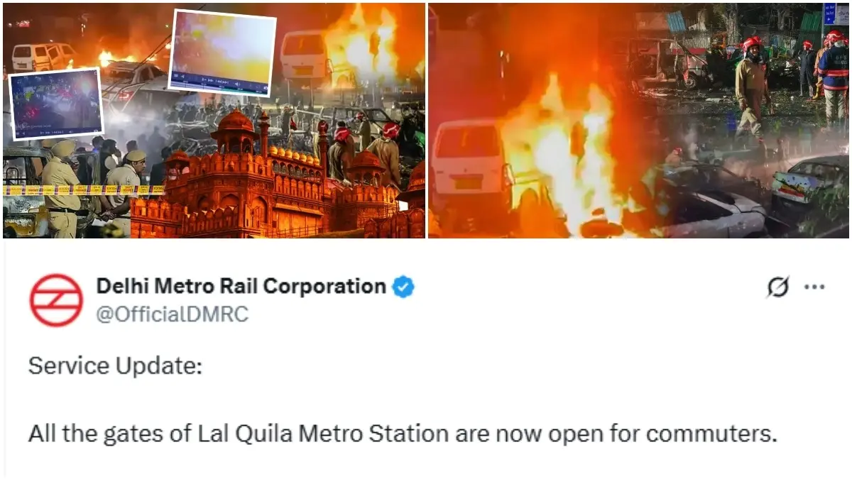 All Gates Of Lal Quila Metro Station Reopened 6 Days After Deadly Blast Near Red Fort In Delhi Lal Quila Metro Station Reopens 6 Days After Deadly Blast Near Red Fort In Delhi