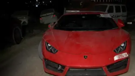 Lamborghini car seized by police