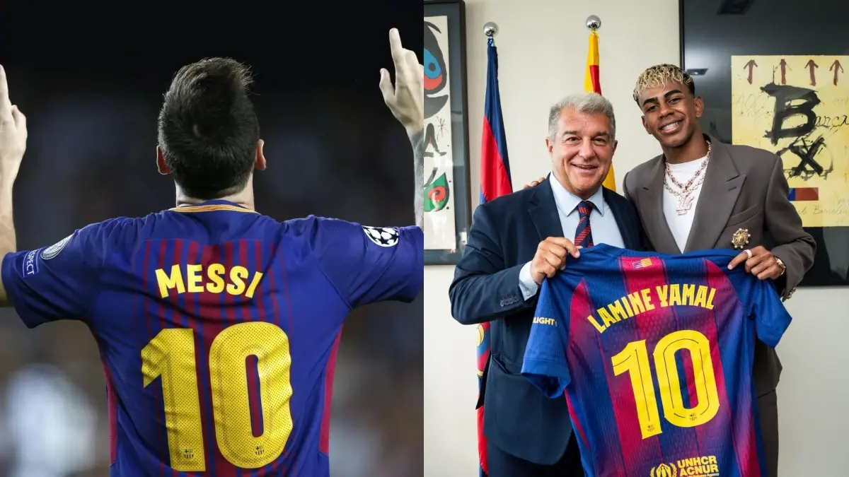 Lamine Yamal Inherits Lionel Messi's Iconic No. 10 Shirt At FC Barcelona Lamine Yamal inherits Lionel Messi's No. 10 shirt