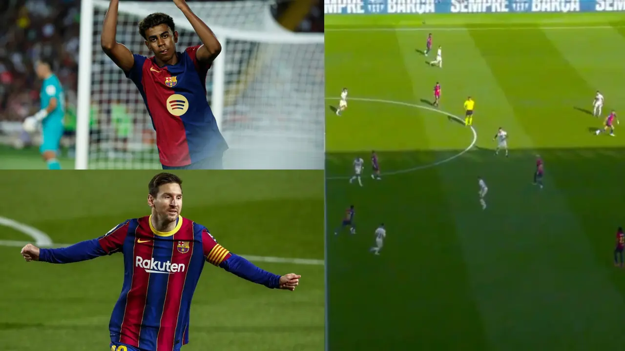 Lamine Yamal Recreates Lionel Messi's Magic As Barcelona HAMMER Valladolid 7-0 In La Liga Lamine Yamal recreates Messi magic