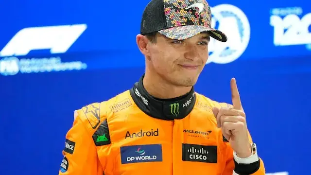 Lando Norris Gets One Over Max Verstappen As McLaren Driver Takes Pole In Singapore Lando Norris gets pole in Singapore.