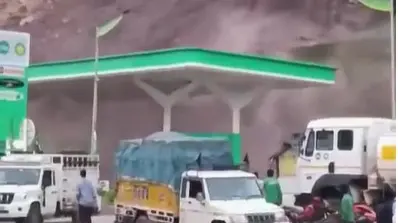 Landslide in Himachal Pradesh's Mandi District