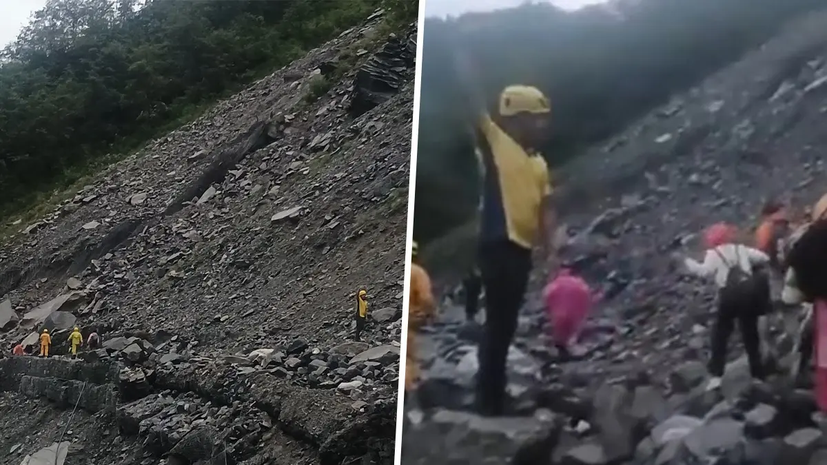 Landslide in Sonprayag