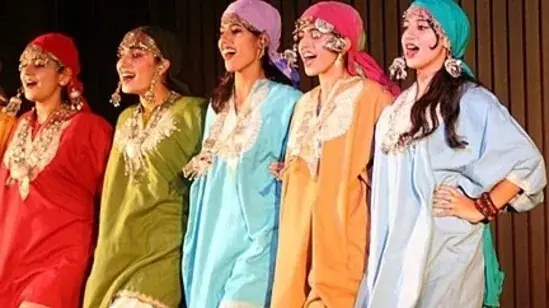 Largest Kashmiri Folk Dance Record Made with 10,000 Female Participants Largest Kashmiri folk dance record made with 10,000 female participants