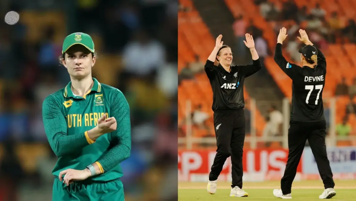 Laura Wolvaardt, Lea Tahuhu and Sophie Devine