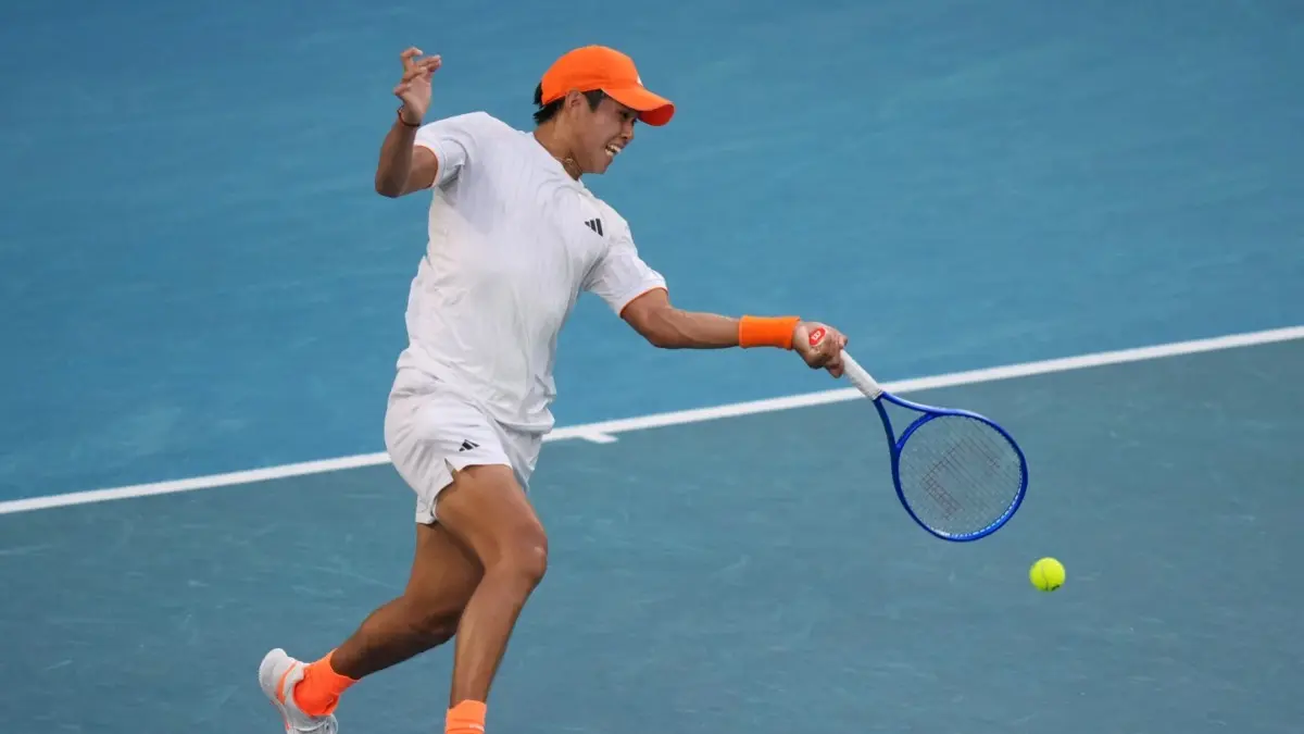 Learner Tien in action at Australian Open